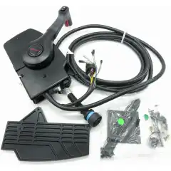 Kontrollboks med el. start og power trim og tilt knapp. Montering styrbord og babord side. 15 fots motorkabel.