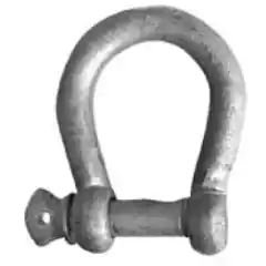 <p>Lyreformet sjakkel i galvanisert st&aring;l.</p>
