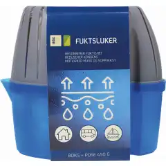 Fuktslukerboks fra 1852. Passer perfekt til bruk i b&aring;t, lager, sj&oslash;bod eller garasje. Fjerner fukt og reduserer d&aring;rlig lukt.