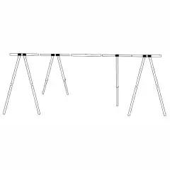 <p>Bakkestativ i aluminium til b&aring;ter mellom 19 til 25 fot.</p>
