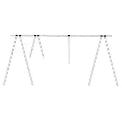 <p>Bakkestativ i aluminium til b&aring;ter mellom 26 til 28 fot.</p>
