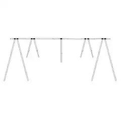 <p>Bakkestativ i aluminium til b&aring;ter mellom 29 til 31 fot.</p>
