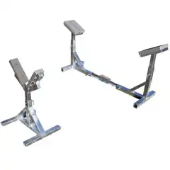 <p>Justerbar b&aring;tkrybbe i varmgalvanisert st&aring;l. Kan justeres i h&oslash;yde og bredde.</p>
