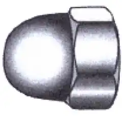 <p>Hettemutter A4 DIN 1587 i syrefast st&aring;l.</p>
