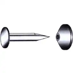 <p>B&aring;tnagle DIN 3001 i kobber med nagleskive.</p>
