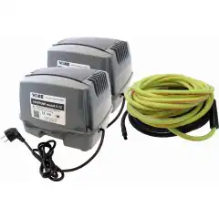 <p>VAKE D-icer er en kompressor som sender luftbobler for &aring; skape bevegelse i vannet for dermed &aring; holde et omr&aring;de rundt b&aring;t eller brygger isfritt.</p>
