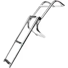 <p>Teleskopbadestige for akterspeil med fire trinn.</p>
