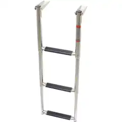 Teleskopbadestige med tre trinn.