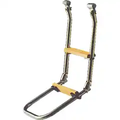 I syrefast st&aring;l med trinn i tre.