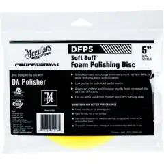 Polishing disc 5", gul fra Meguiar's er optimalisert for avansert poleringsresultat.