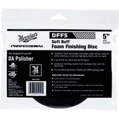 Finishing Disc 5" svart fra Meguiar's. Forbedret skumteknologi eliminerer mindre overflateskader mens du gjenoppretter glansen.