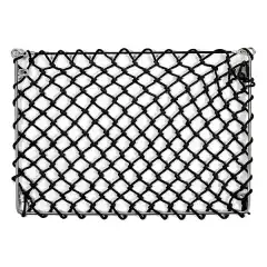 Oppbevaringsnett med syrefast ramme for montering p&aring; konsoll, skuteside, stoler og m.m.