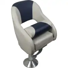 B&aring;tstol BJR52 flip-up, lysegr&aring; og m&oslash;rkebl&aring;