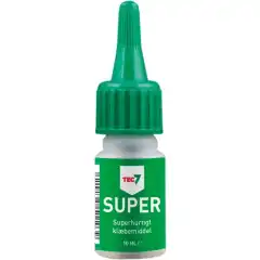 <p>Tec7 Super er et transparent lynlim for de fleste sm&aring; og mellomstore gjenstander og materialer.</p>
