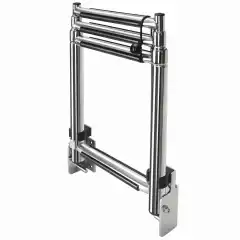 Teleskopbadestige som passer spesielt godt til b&aring;ter med korte akterspeil.