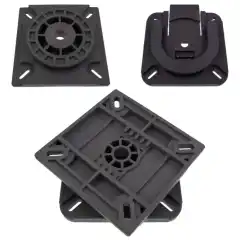 Stolfeste Kvikk-Svivel, 360 grader uten l&aring;s