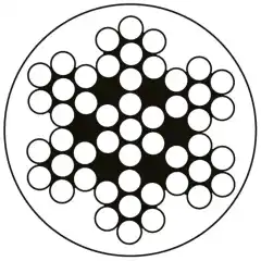 Plastbelagt (hvit) wire til rekkewire.