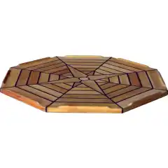 Bordplate Nautic Star, &Aring;ttekantet &Oslash; 55 cm.