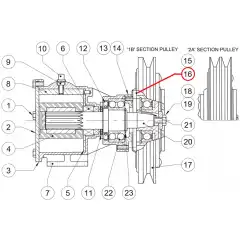 <p>Skrue til Bronsepumpe Clutch.</p>
