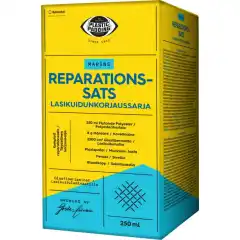 Komplett reperasjonssett for glassfiber fra Plastic Padding.