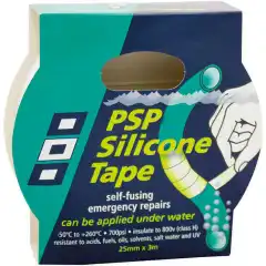 <p>PSP Marine silikontape gir en p&aring;litelig l&oslash;sning for lekkasjer under vann, eller andre n&oslash;dreperasjoner ombord.</p>
