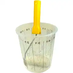 <p>Blandebeger for korrekt oppm&aring;ling av 2-komponenter, maling, epoxy, polyester osv.</p>
