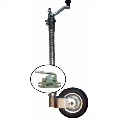 <p>Heavy Duty (HD) nesehjul 48 mm. Totalh&oslash;yde (uten sveiv) er ca 65 cm n&aring;r hjulet er sveivet inn.</p>
