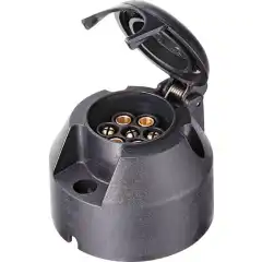 <p>Tilhengerkontakt med 7-pins hunnkontakt.</p>
