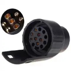 <p>Tilhengeradapter for overgang fra 7-pin til 13-pins kontakt.</p>
