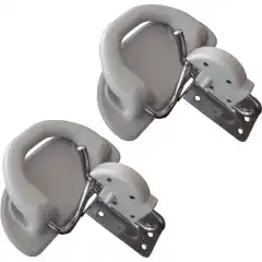 Snap-Davit med h&aring;ndtak. Monteres horisontalt p&aring; badeplattform. Komplett sett best&aring;ende av 2 plattformdeler og 2 puter m/b&oslash;yle. Alt metall er av syrefast st&aring;l.