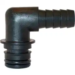 <p>Albue med hurtigkopling og slangenippel 1/2" (13 mm).</p>
