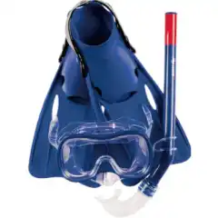 <p>Kult snorklesett laget i PVC og TPR, med alt de minste trenger for &aring; utforske havet.</p>
