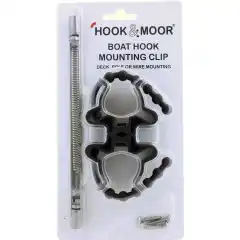 <p>Hakeklemmer som enkelt kan festes p&aring; skott, rekke eller wire (akterstag).</p>
