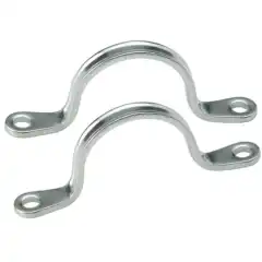 H&oslash;yglanspolert, rustfritt st&aring;l.