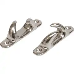 Forkrommet messing. Leveres i par.