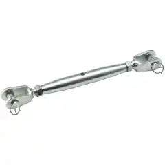 Hus og gafler i syrefast st&aring;l AISI 316. H&oslash;yglanspolert.