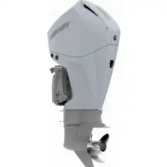 Elektrisk start, ekstra lang stamme, elektrisk trim/tilt og elektronisk kontrollboks. Cold Fusion hvit.