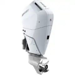 Elektrisk start, ultra lang stamme, elektrisk trim/tilt og elektronisk kontrollboks. Cold Fusion hvit.