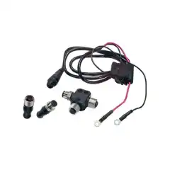 Settet inkluderer NMEA 2000 str&oslash;mkabel, 1 mannlig termineringsmotstand, 1 hunn termineringsmotstand og en "T"-kontakt.