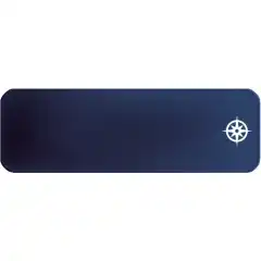 <p>Marinebl&aring; matte/l&oslash;per med hvitt kompass.</p>
