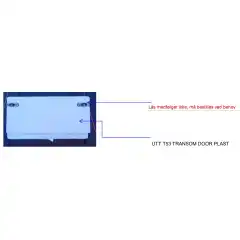 Akterspeild&oslash;r i plast, passer til Uttern T53<br />
<br />
<strong>L&aring;s medf&oslash;lger ikke</strong>