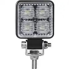 <p>Kraftig kubeformet flom dekkslys med brakett i rustfritt st&aring;l.</p>
