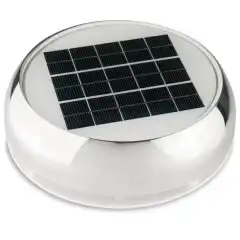 <p>Solcelleventilator i meget h&oslash;y kvalitet. Utstyrt med solcellepanel og vifte.</p>
