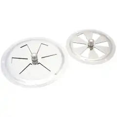 <p>Stjerneventil til ventilrist i syrefast st&aring;l.</p>
