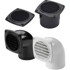 <p>Ventilasjonsrist i plast med slangestuss for 75 mm (3") slange.</p>
