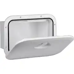 <p>Oppbevaringsboks/hanskerom med lokk i forskjellige farger.</p>
