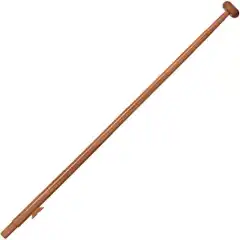 Vakker flaggstang av mahogny.