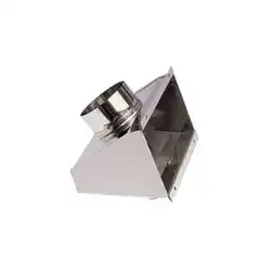 <p>Luftekasse i syrefast polert st&aring;l.</p>
