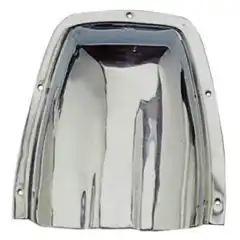 <p>Ventilskjold i polert syrefast st&aring;l.</p>
