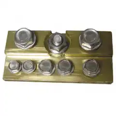 Koblingskinne/batteriplate 3/8" (med fester)